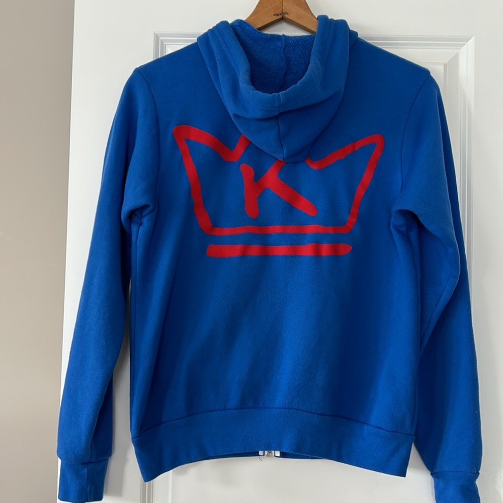 Khalid American Teen Concert Tour 2017 Royal Blue Full-Zip Hoodie Crown Graphic